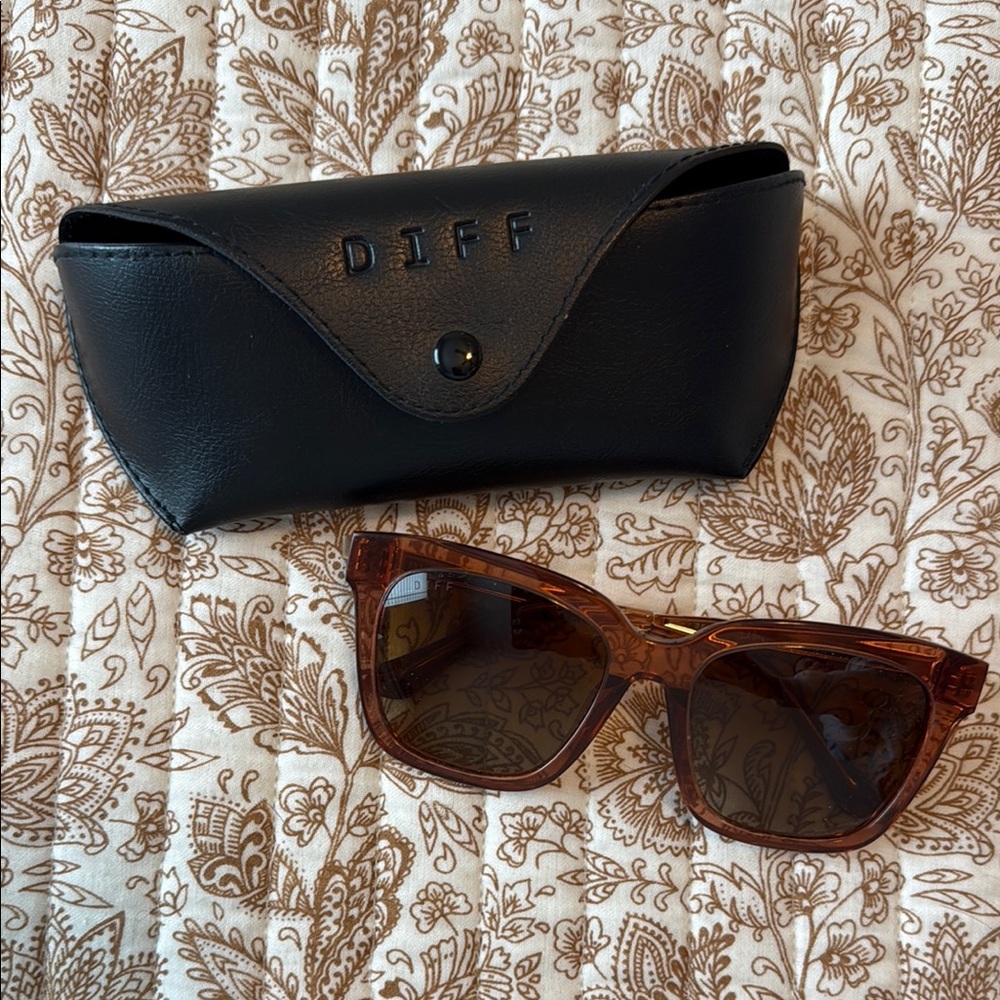 Diff Eyewear Brown Sunglasses